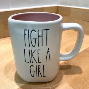 Rae Dunn Fight Like  a Girl Ceramic Mug